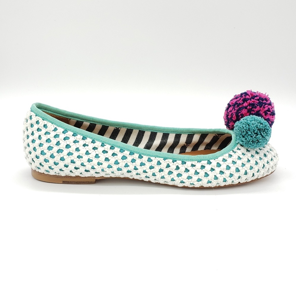 Missoni Pom-Pom Bianco Ballerina Flats SZ 38 EUC - Picture 3 of 8